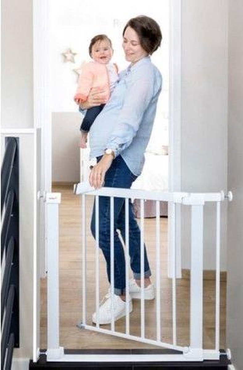 Safety1st Safety 1st Flat Step Barrier Metalen Safetysbarrière Voor Kinderen - - Wit