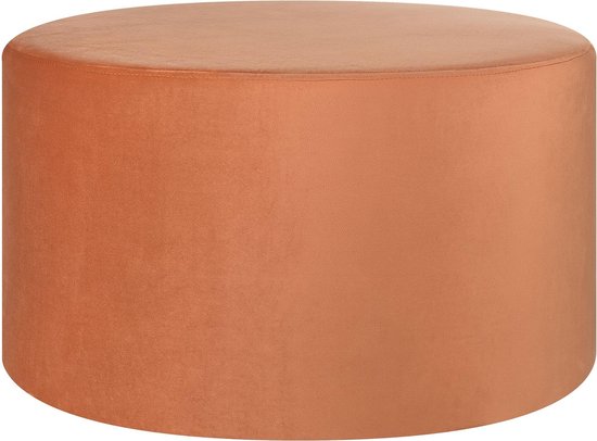 Beliani Millen Poef Fluweel 61 X 61 Cm - Oranje