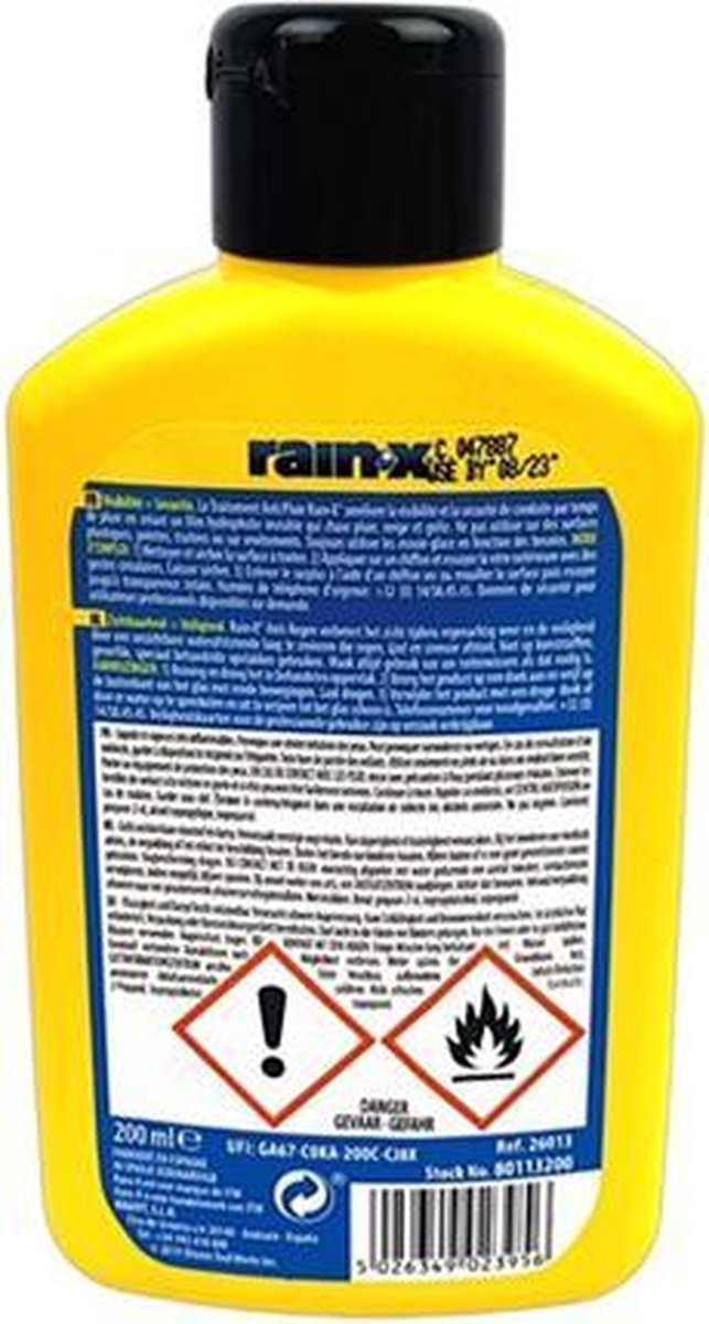 Rain X Rain-x Glasreiniger Anti-regen 200 Ml - Geel