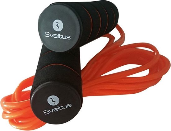 Sveltus Springtouw Met Gewichten 3 Meter - Oranje