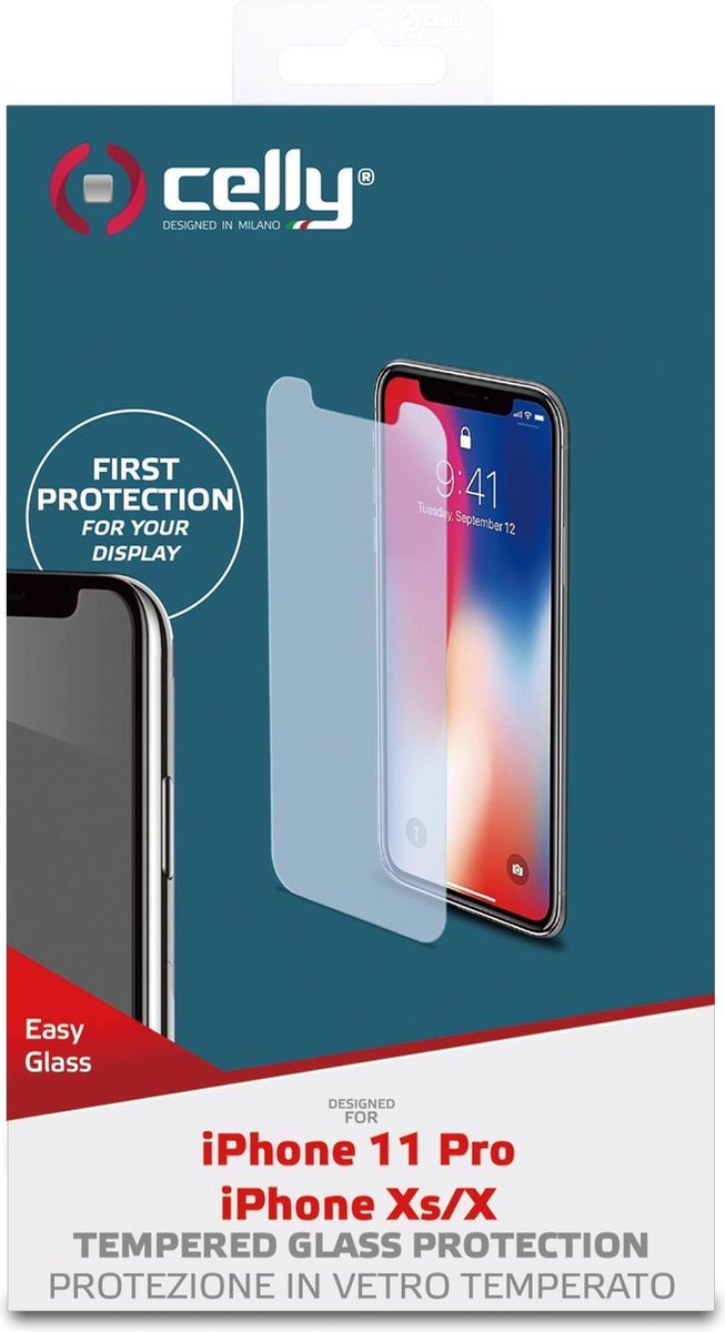 Easy Glass Screenprotector Voor Iphone Xs/x - Glas - Celly