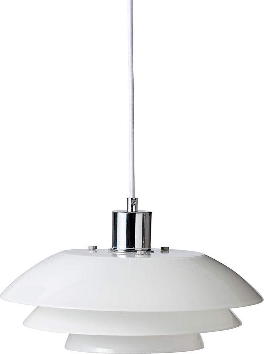 Dyberg Larsen Hanglamp Dl31 Opal E27 Led 31 X 15 Cm 25 W - Wit