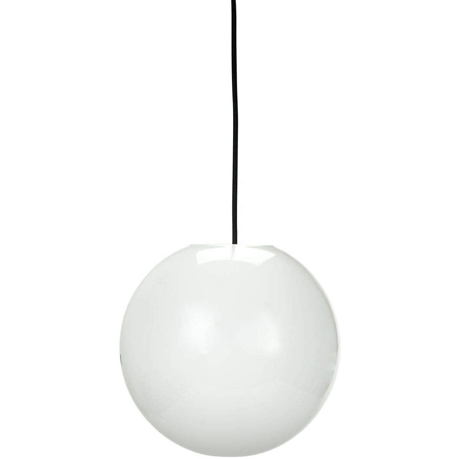 Dyberg Larsen Hanglamp Café Opal E27 Led 25 X 25 Cm 40 W - Blanco