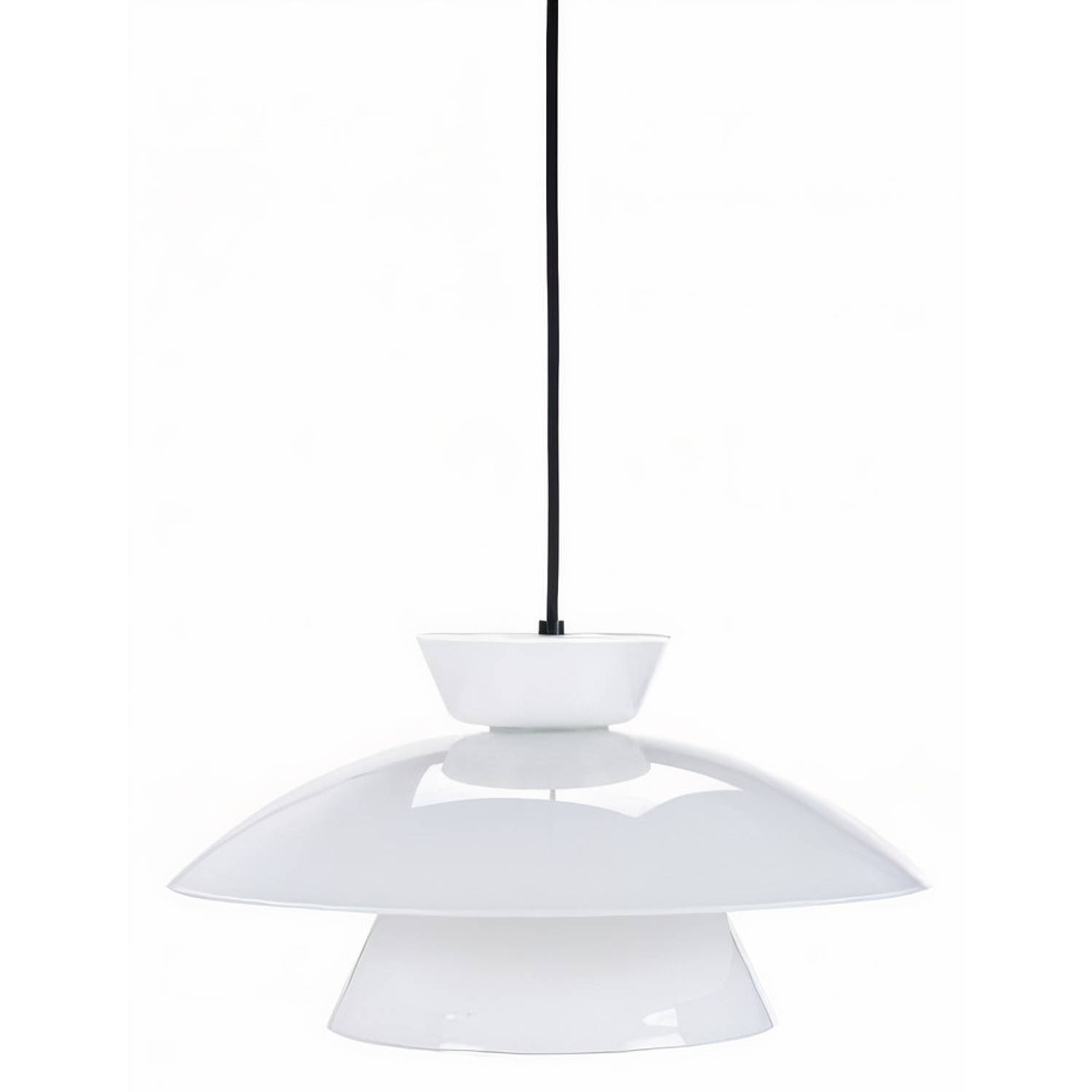 Dyberg Larsen Hanglamp Valby Opal G9 5w 38 X 20 Cm Glas - Wit