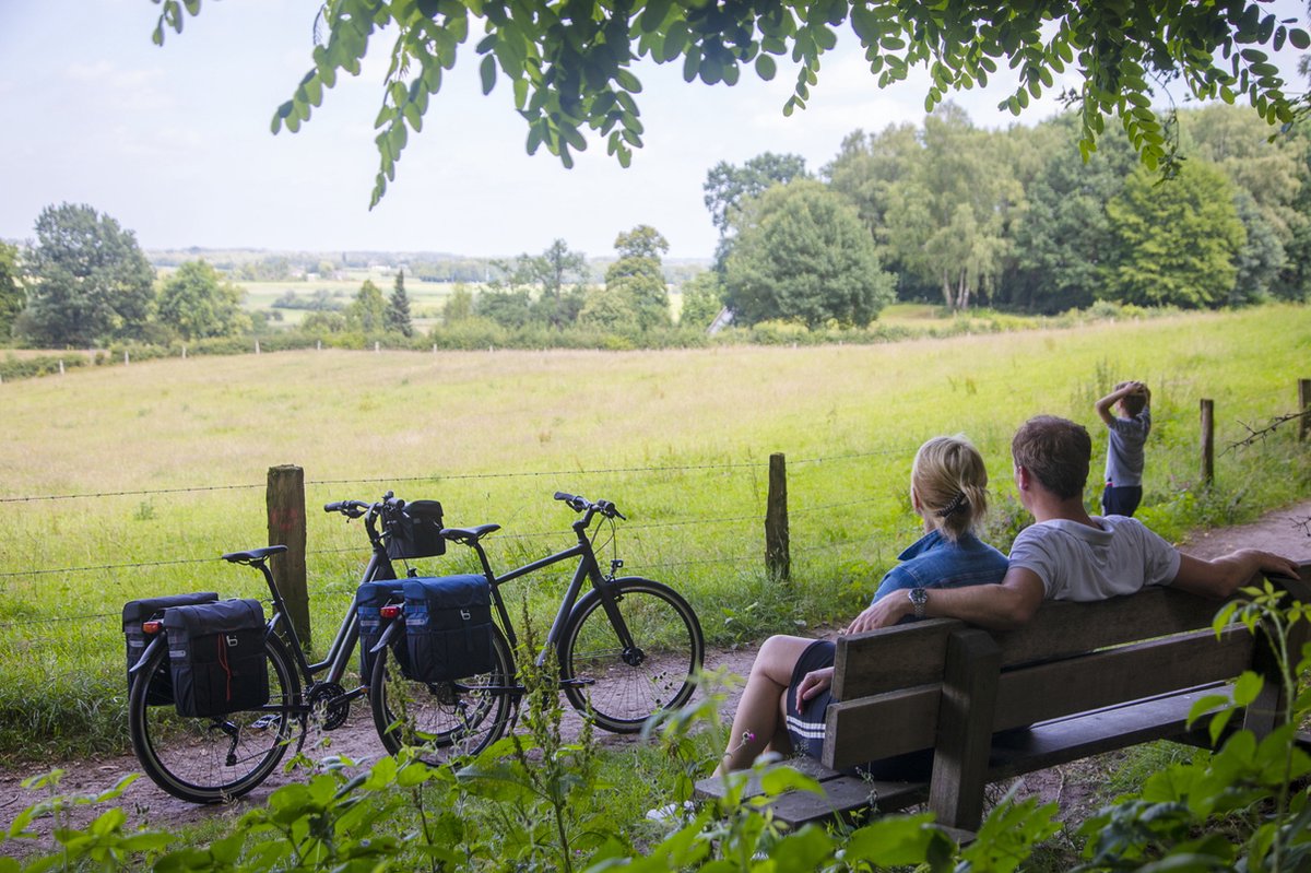 New Looxs Dubbele Fietstas Vigo 37 Liter Polyester - Zwart