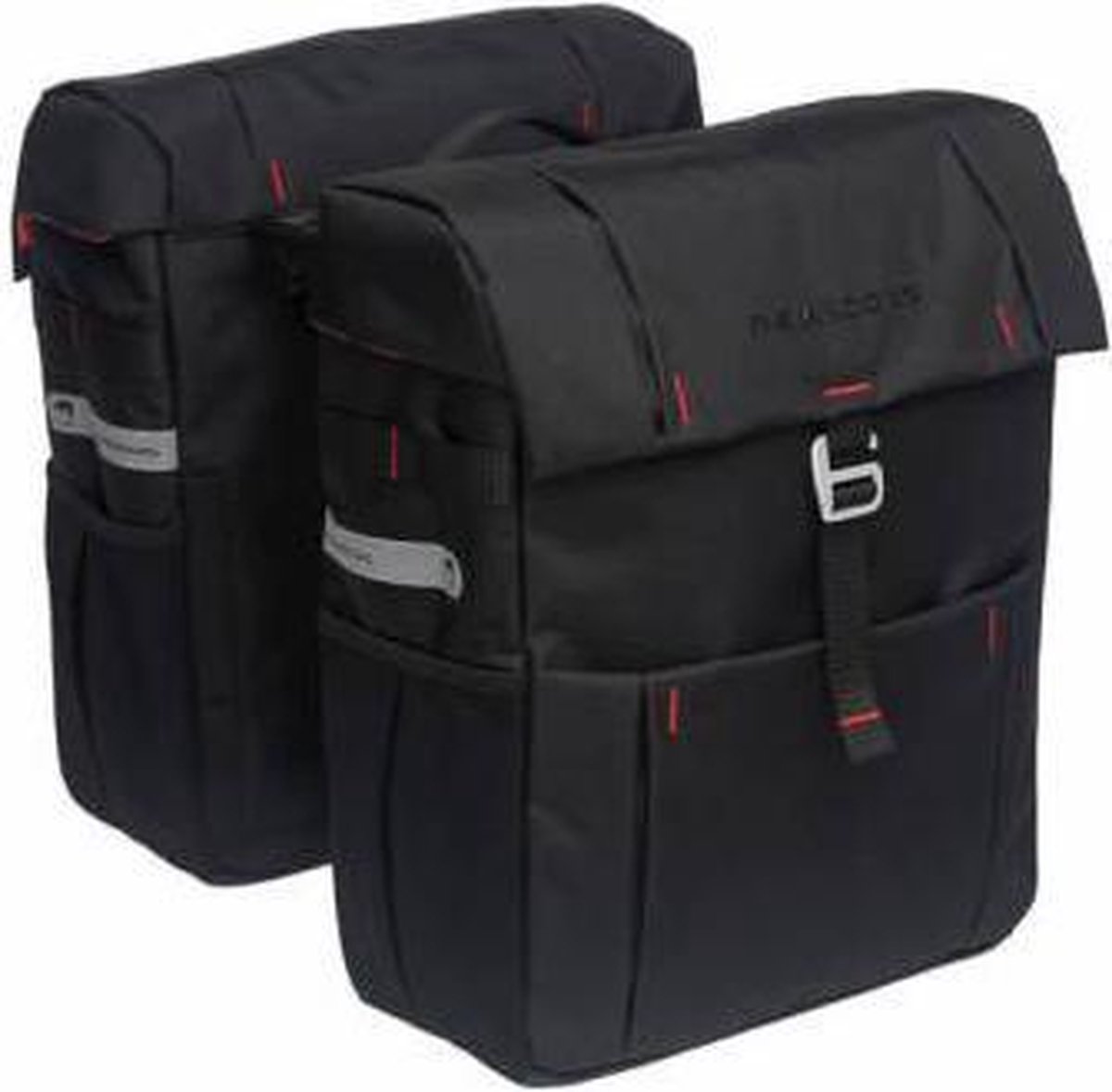 New Looxs Dubbele Fietstas Vigo 37 Liter Polyester - Zwart