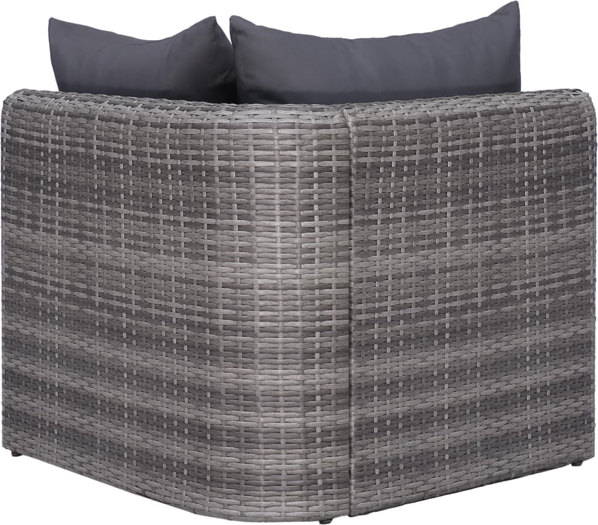 Vidaxl 9-delige Loungeset Met Kussens Poly Rattan - Grijs