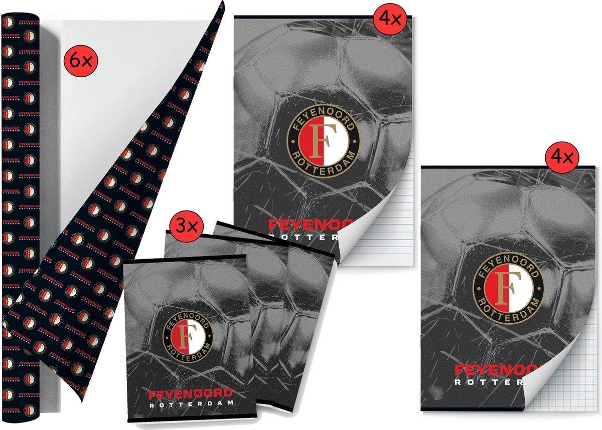 Benza Feyenoord - Back To School Schoolpakket - Kaftpapier Voor Schoolboeken En Schriften