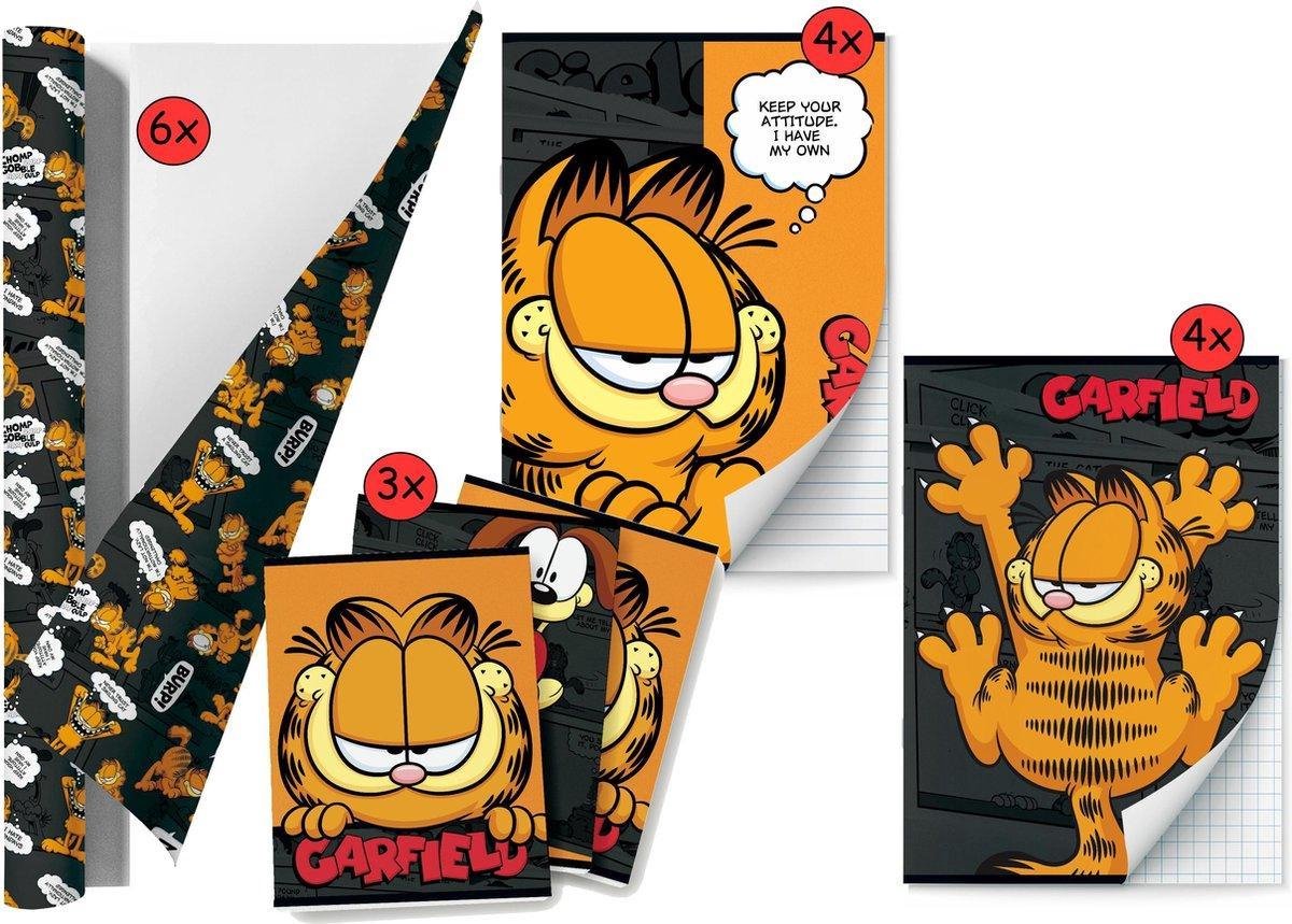 Benza Garfield - Back To School Schoolpakket - Kaftpapier Voor Schoolboeken En Schriften