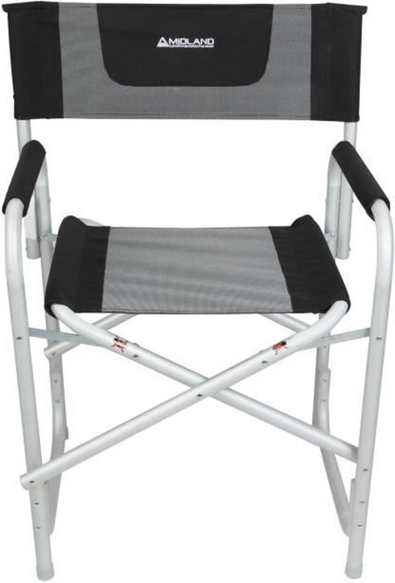 Cstore Director Caravaning Fauteuil - Aluminium - Zwart Gemêleerd - Grijs