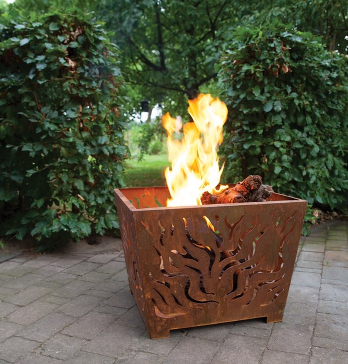 Esschert Design - Vuurkorf Vierkant Roest M