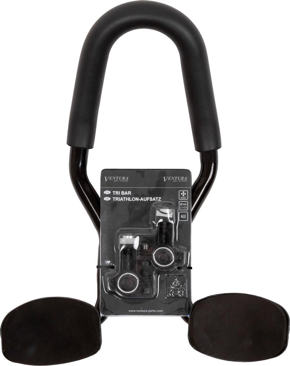 Ventura Opzetstuur 22,2/25,4 Mm Aluminium - Zwart