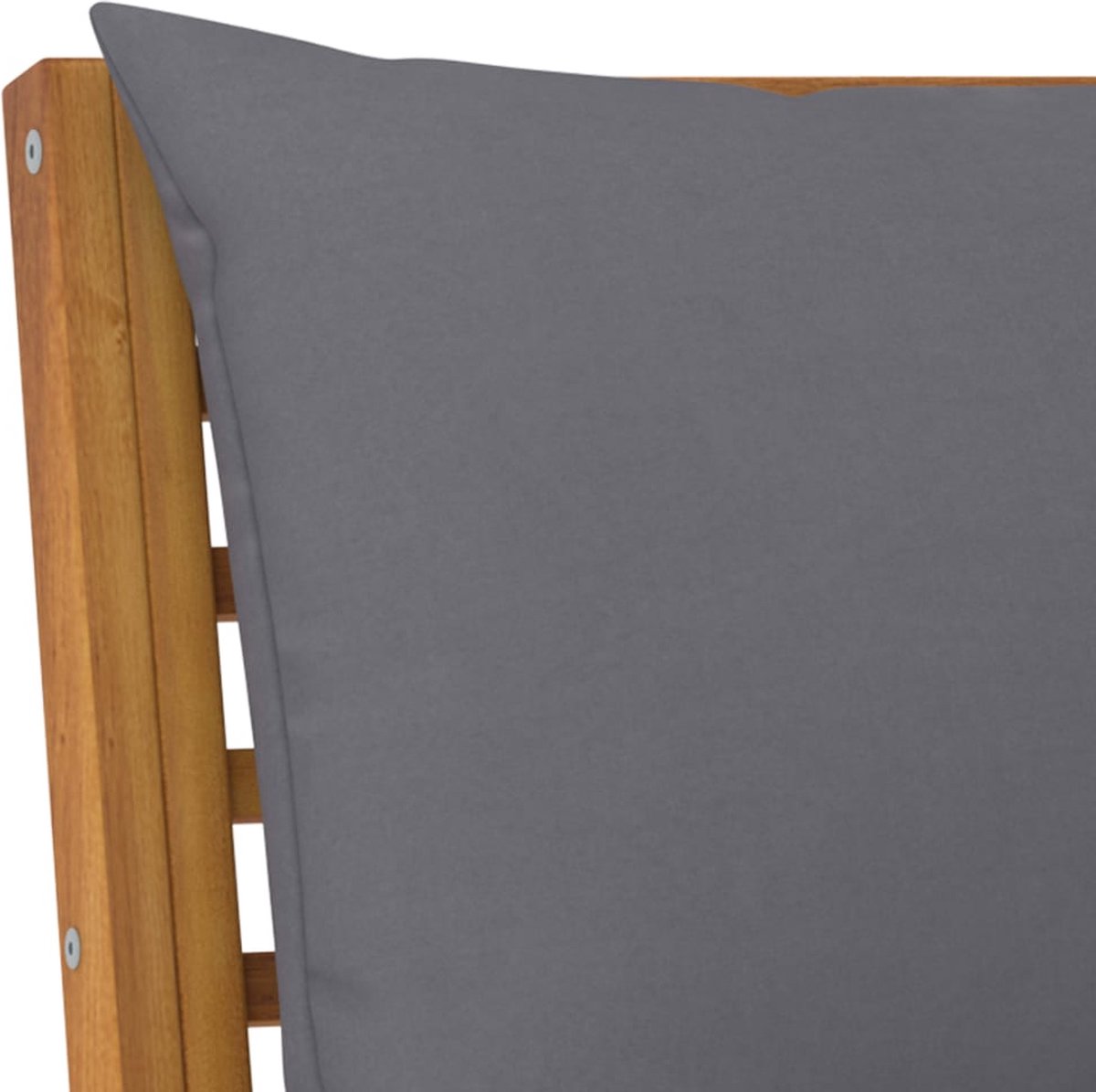 Vidaxl 5-delige Loungeset Met Kussens Massief Acaciahout - Grijs