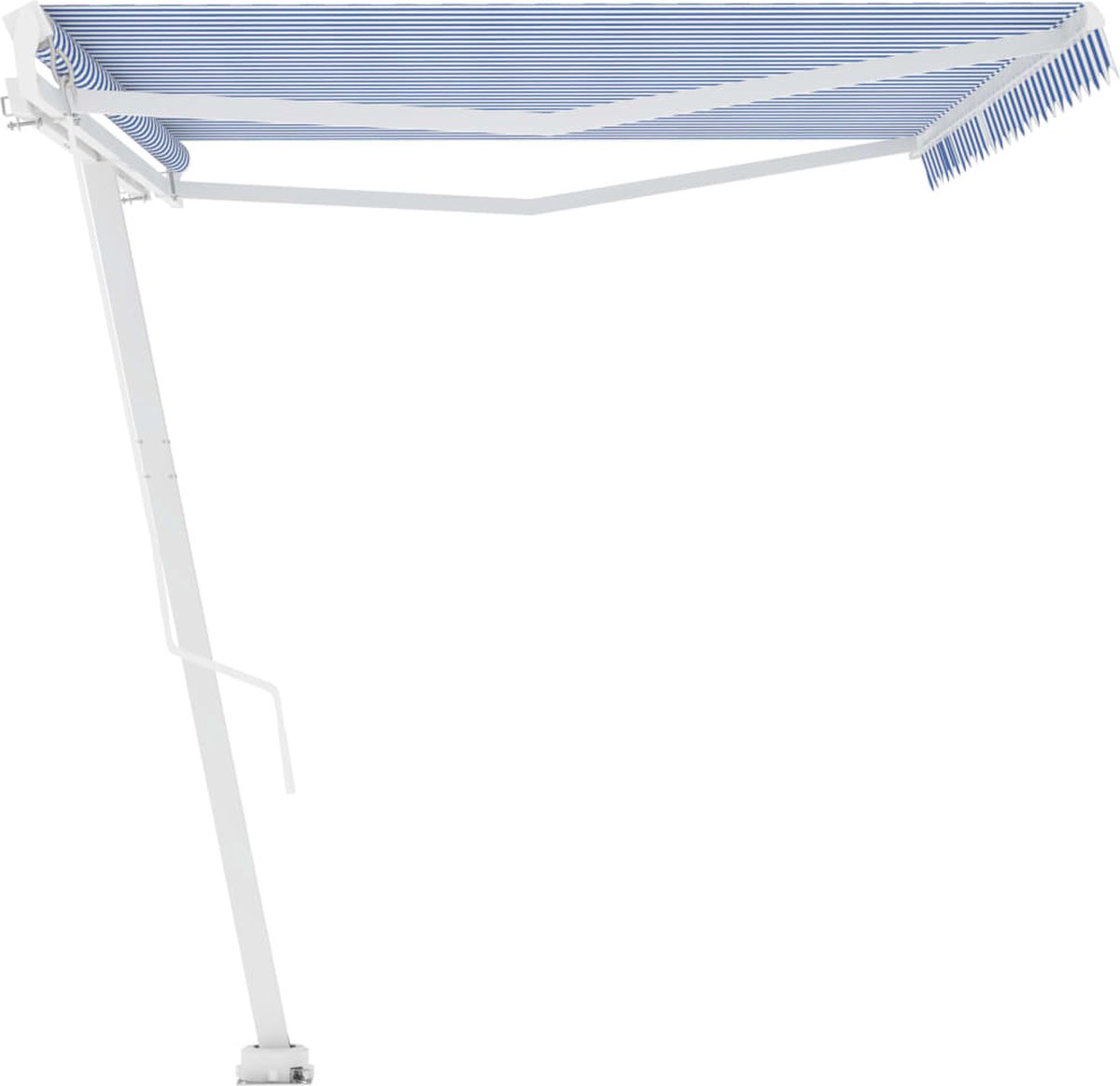 Vidaxl Luifel Vrijstaand Handmatig Uittrekbaar 500x300 Cm En - Blauw