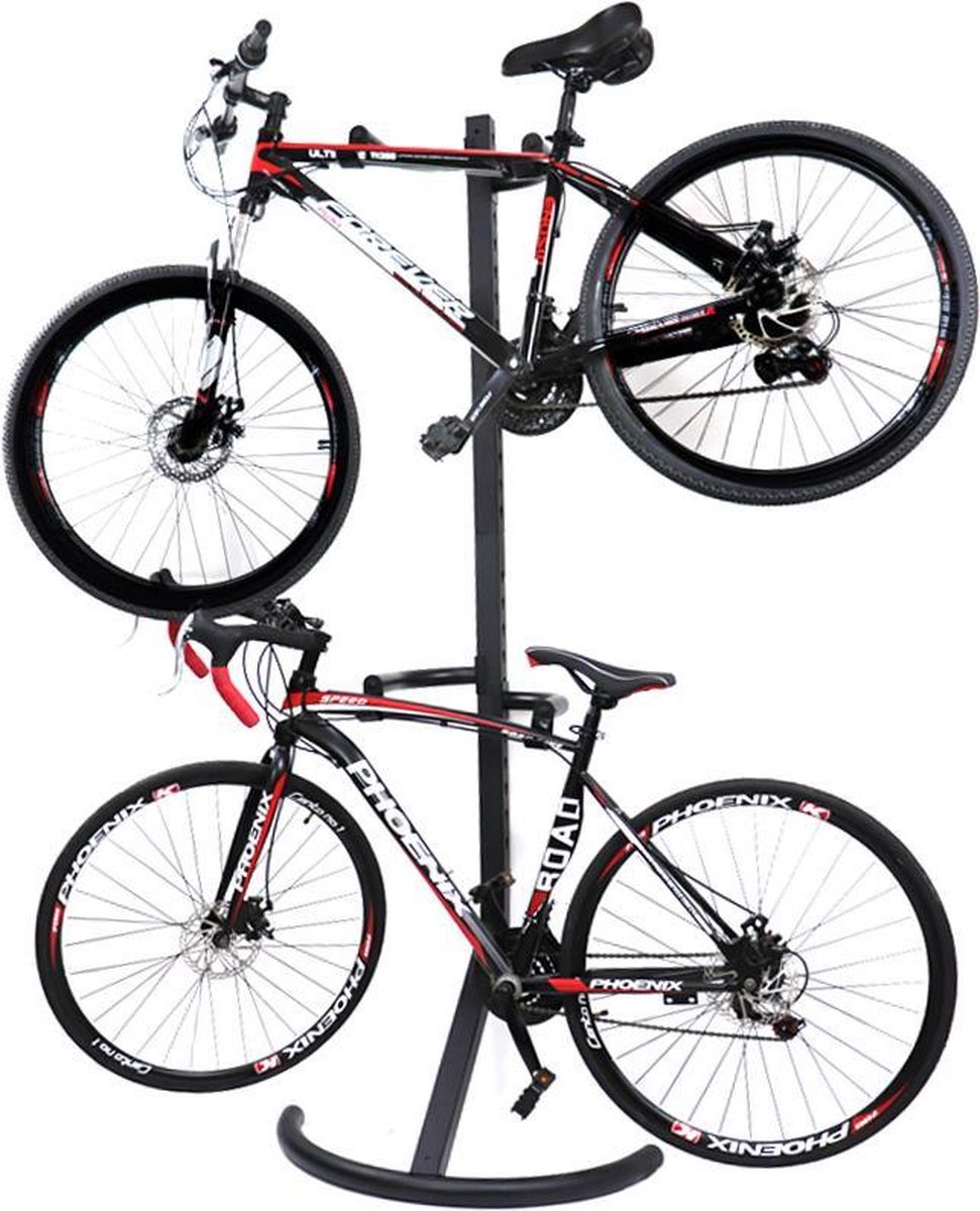 4bikez Fiets Display Standaard Voor 2 Fietsen - - Zwart