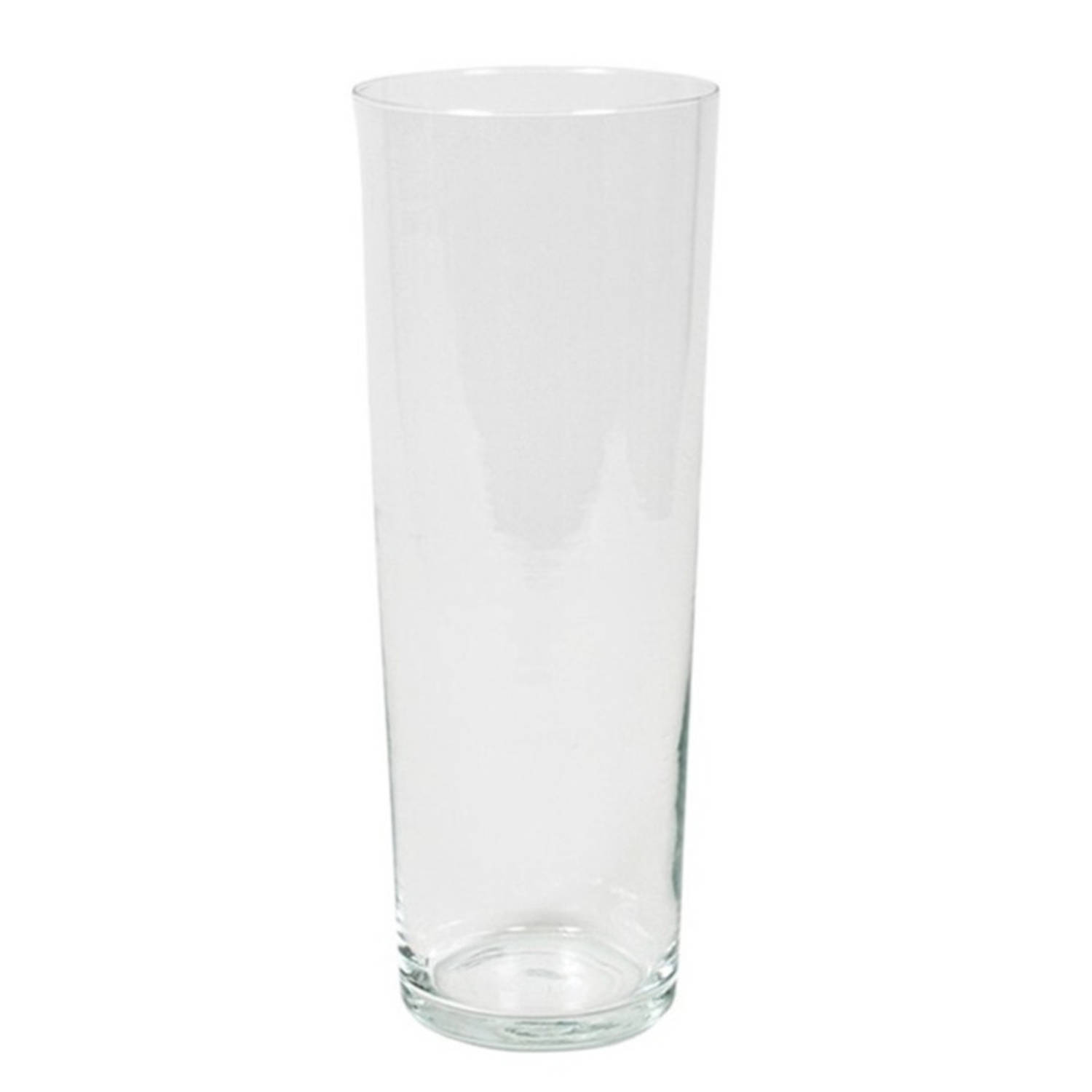 Bloemenvaas/vazen Van Transparant Glas 40 X 15 Cm - Bloemen/boeketten/takken