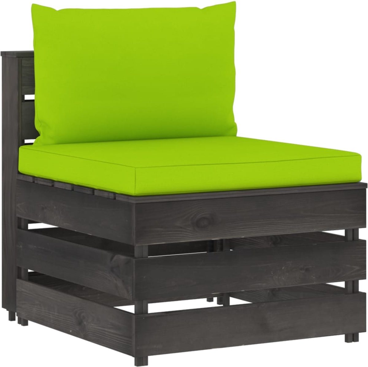 Vidaxl 6-delige Loungeset Met Kussens Geïmpregneerd Hout - Groen