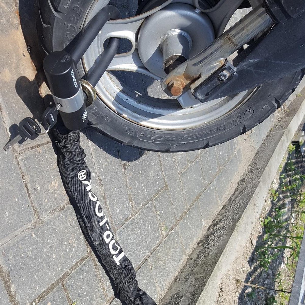 Kettingslot Toplock Art4 - 120cm - Loop + Verlengde U-slot - Zwart