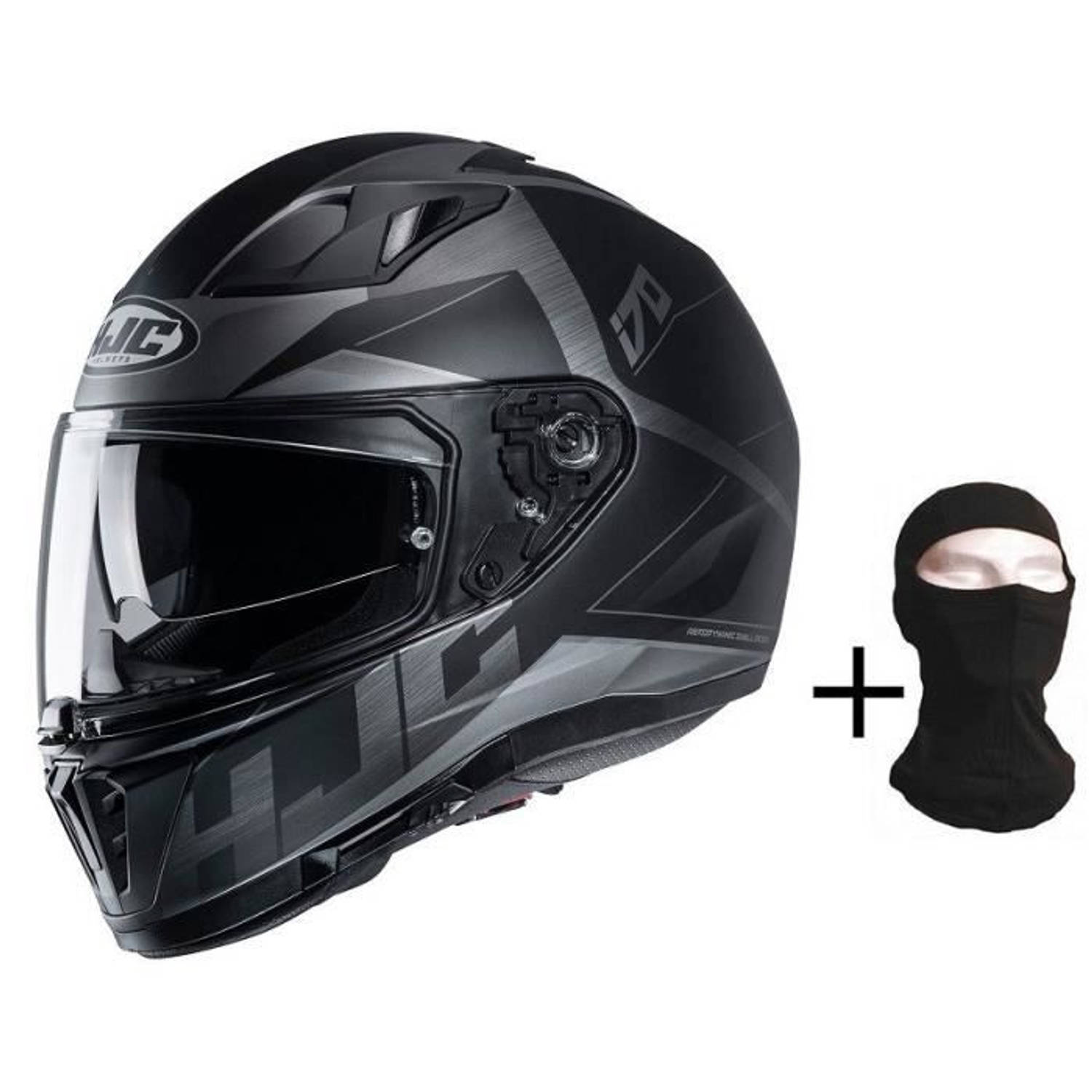 Shark Helm Hjc Integral I70 Eluma + Kap - Antraciet - Zwart