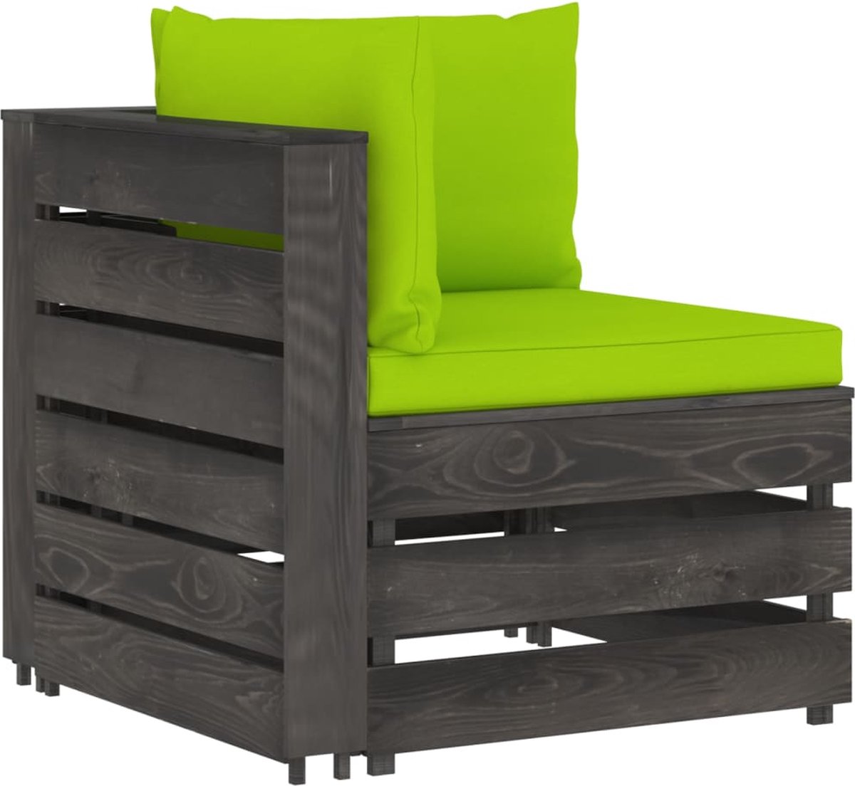 Vidaxl 10-delige Loungeset Met Kussens Geïmpregneerd Hout - Groen