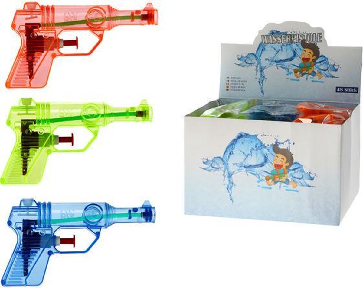 3x Waterpistool/waterpistolen 13 Cm - Blauw