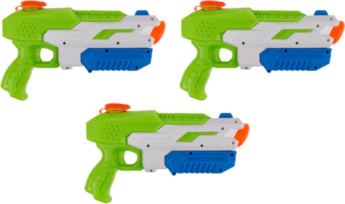 3x Waterpistool/waterpistolen 30 Cm - Groen