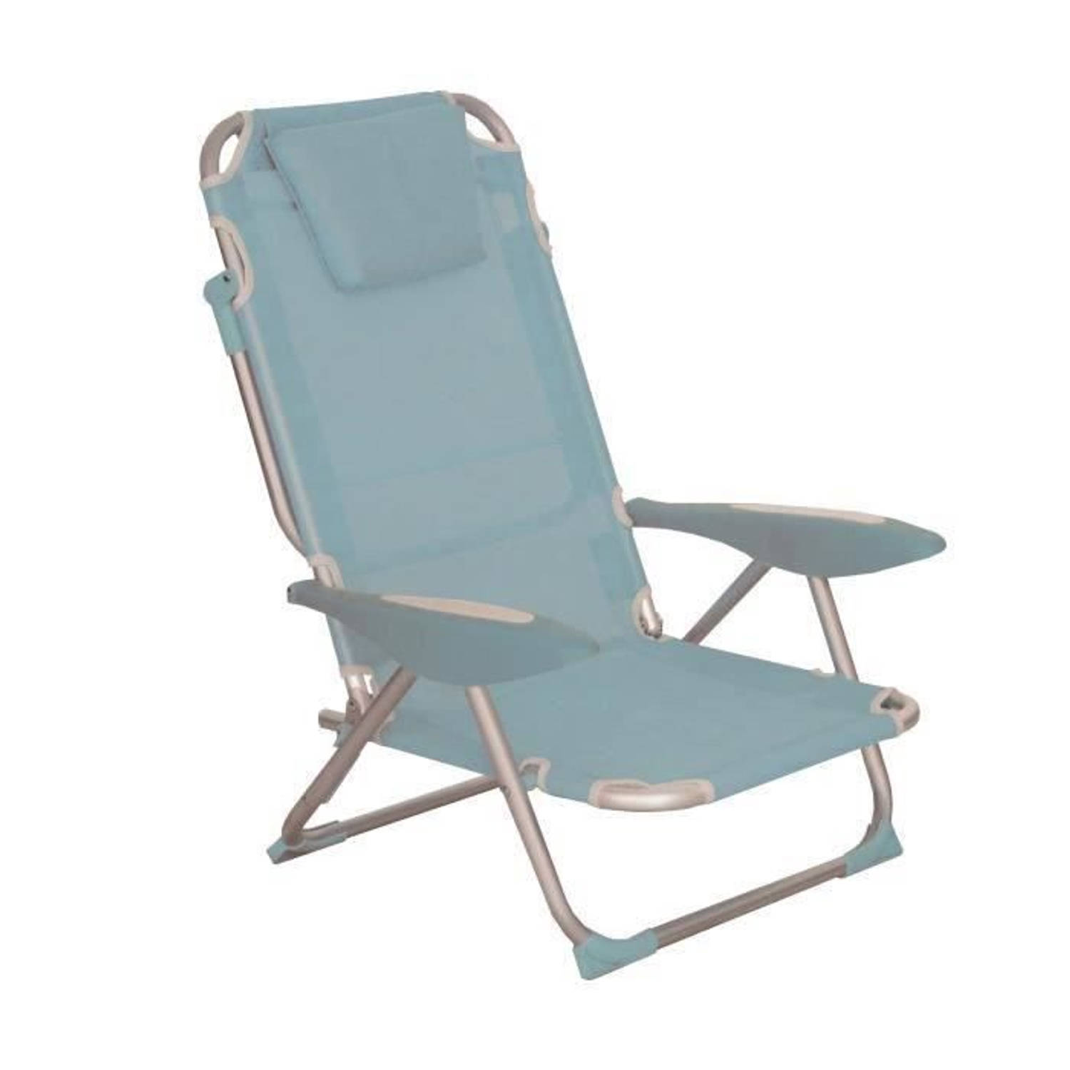 Cstore Innov'axe Clic Clac Des Plages Fauteuil - Aluminium Structuur - Denim - Blauw