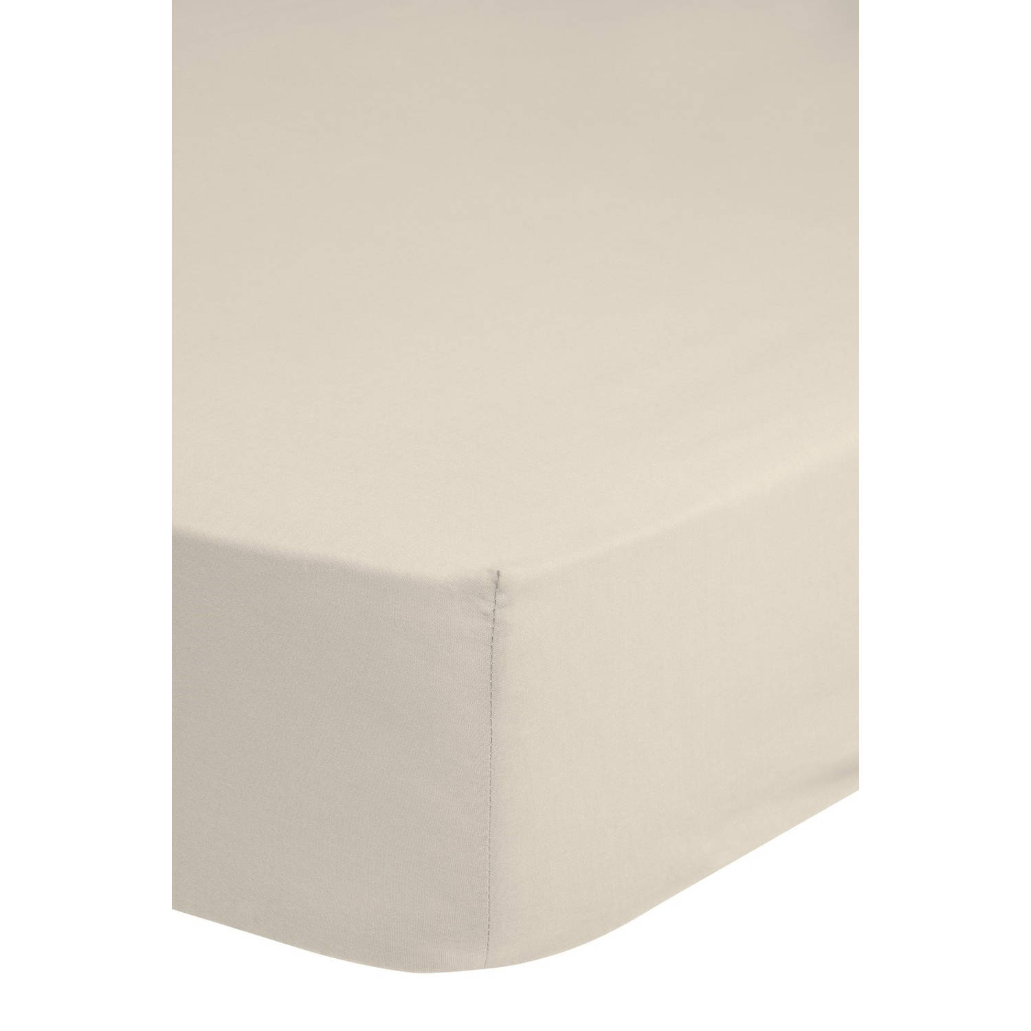 Hip Hoeslaken 90 X 220 Cm Katoen/satijn Taupe - Beige