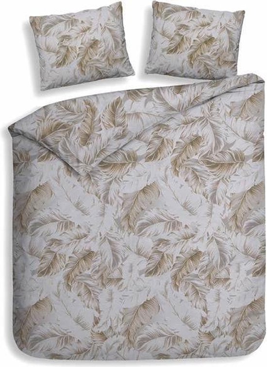 Heckett & Lane Flanel Dekbedovertrek Rosel - Pale - Lits-jumeaux 240x200/220 Cm - Goud