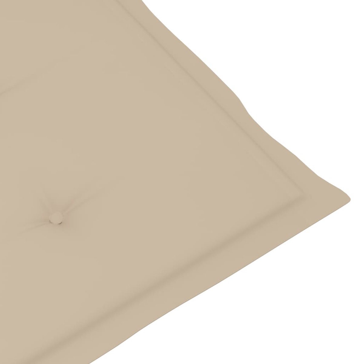 Vidaxl Terrasstoel Met Voetensteun En Kussen Massief Acaciahout - Beige