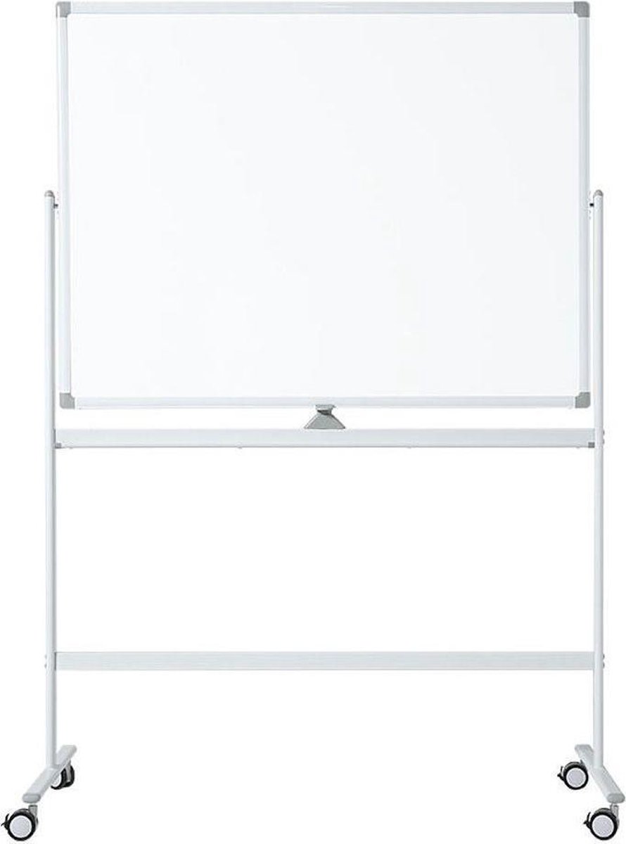 IVOL Verrijdbaar Whiteboard - Dubbelzijdig En Magnetisch - 100x150 Cm - - Wit