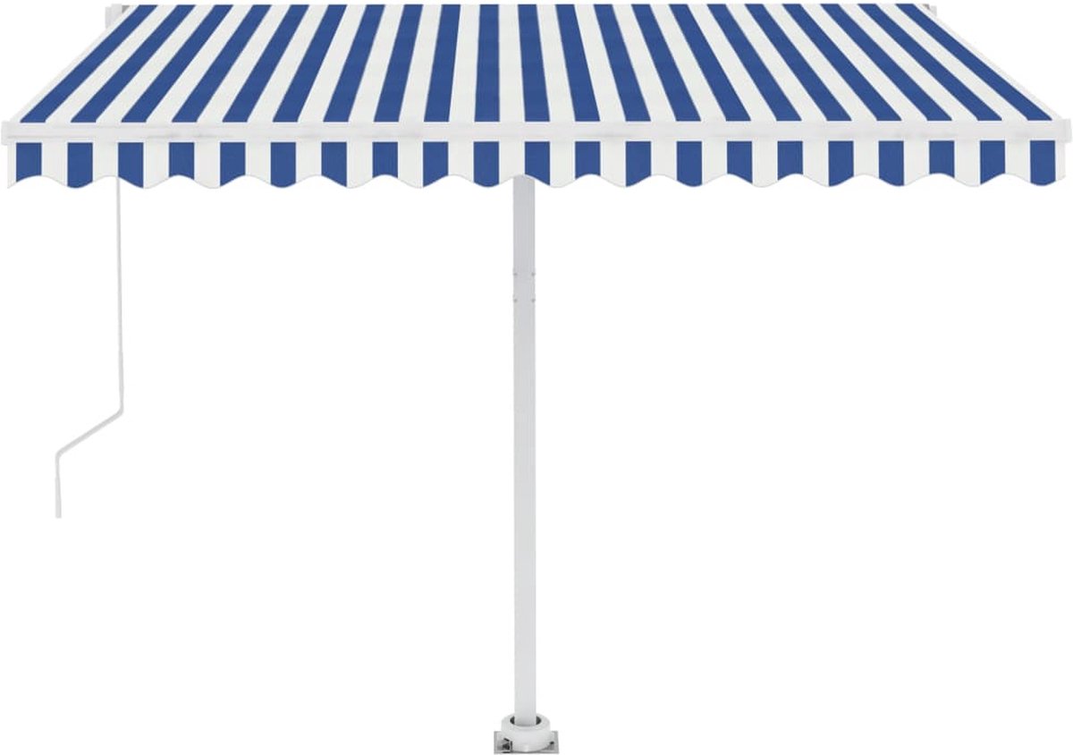 Vidaxl Luifel Vrijstaand Automatisch 350x250 Cm En - Blauw