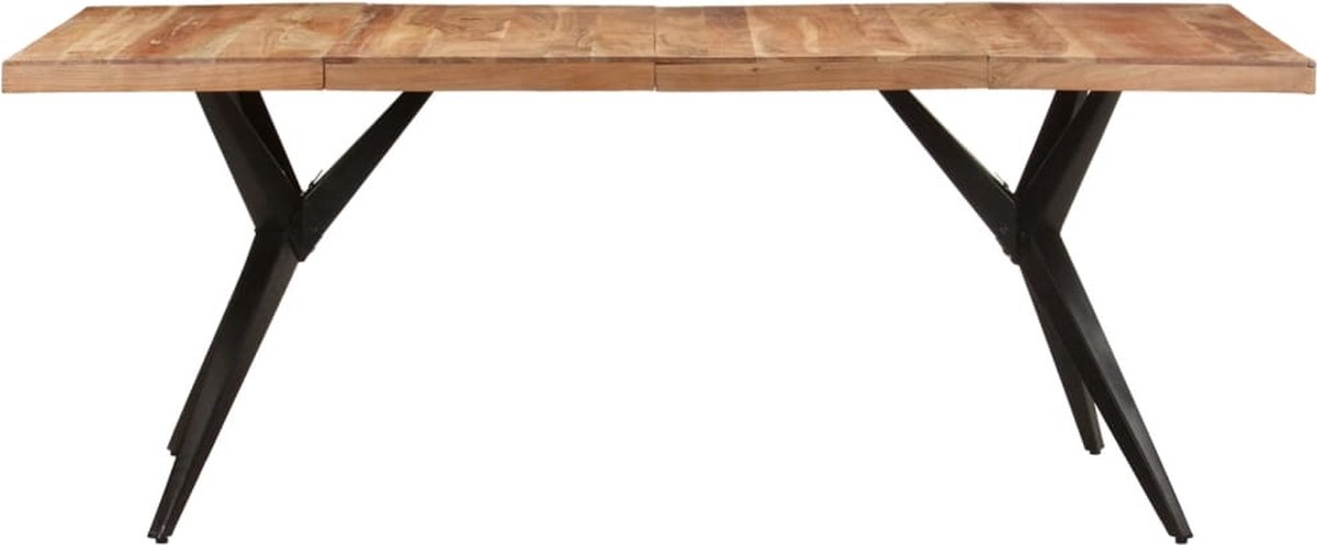 Vidaxl Eettafel 200x90x76 Cm Massief Acaciahout