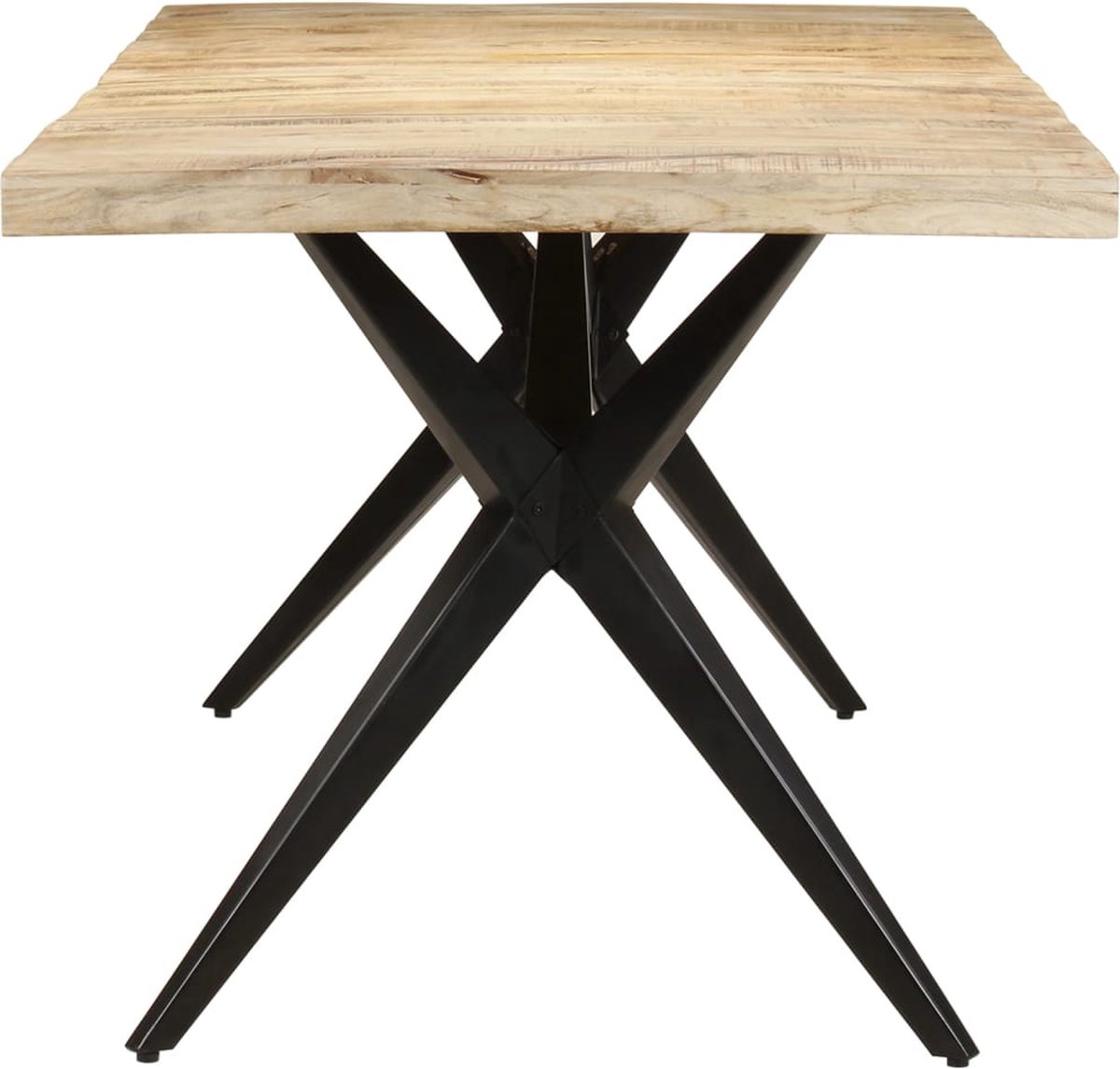 Vidaxl Eettafel 200x90x76 Cm Ruw Mangohout