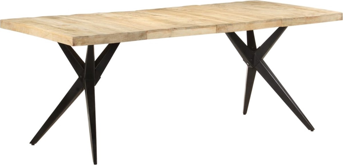 Vidaxl Eettafel 200x90x76 Cm Ruw Mangohout