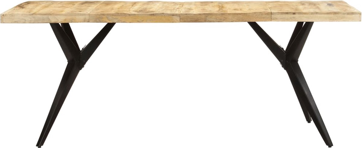 Vidaxl Eettafel 200x90x76 Cm Ruw Mangohout
