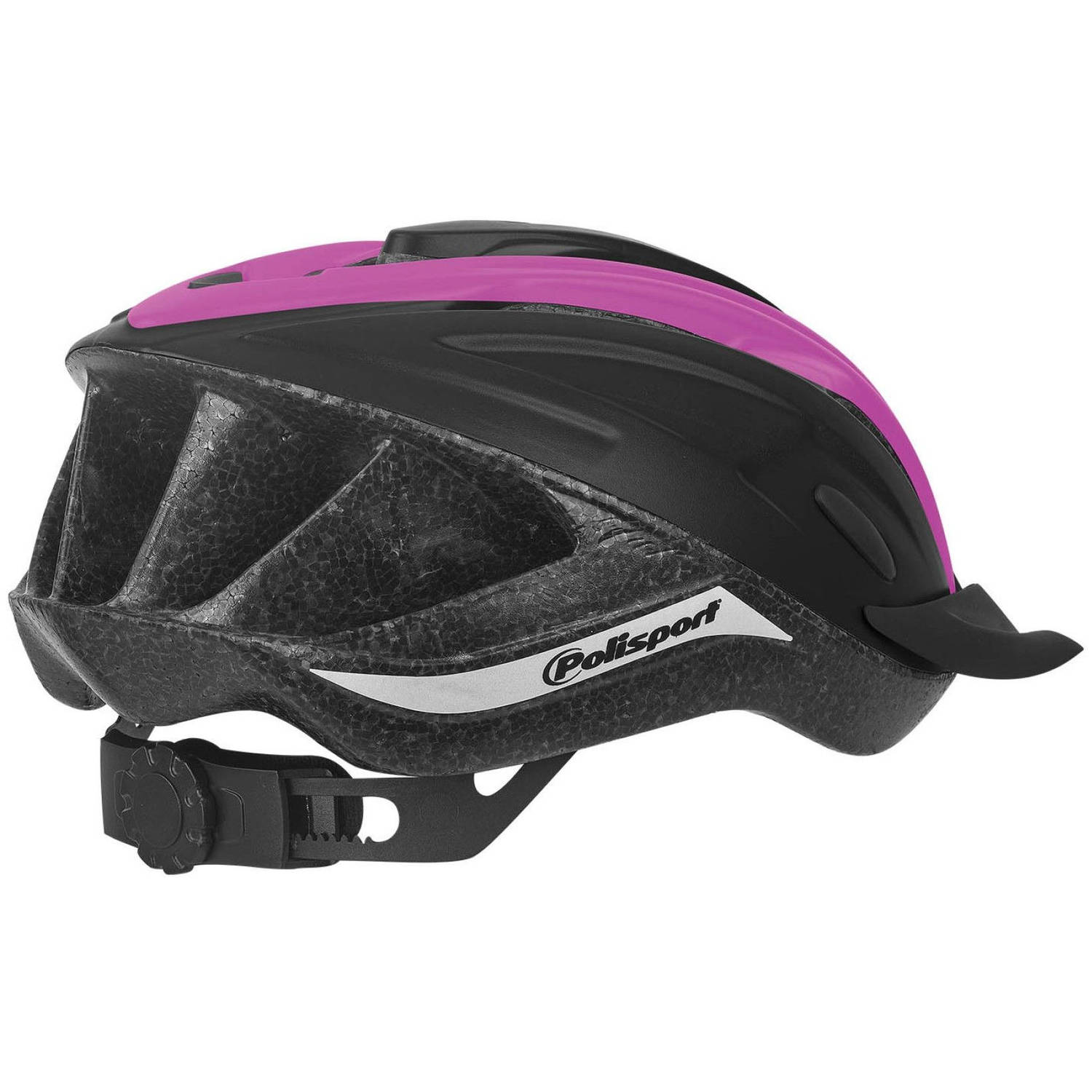 Polisport Ride In Fietshelm M 54-58cm Zwart/fuchsia - Paars