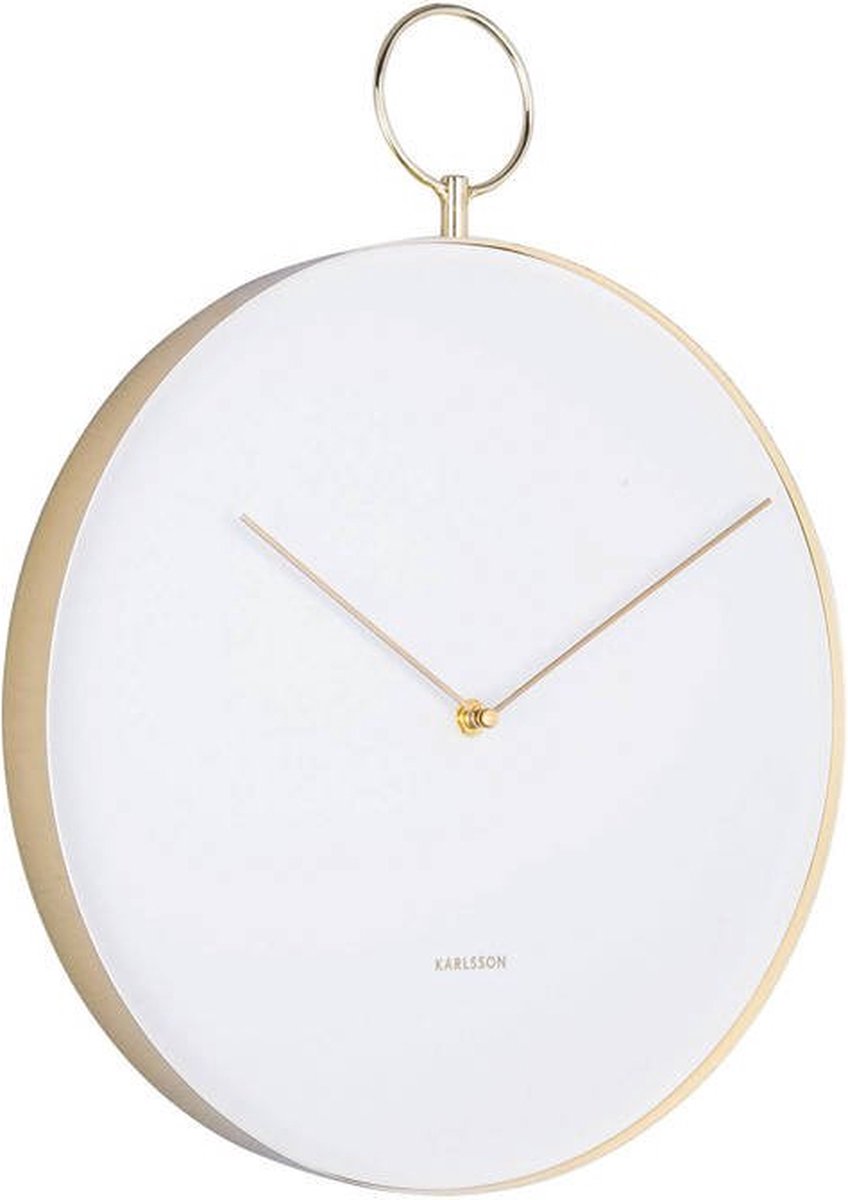 Karlsson Wandklok Hook - - Wit
