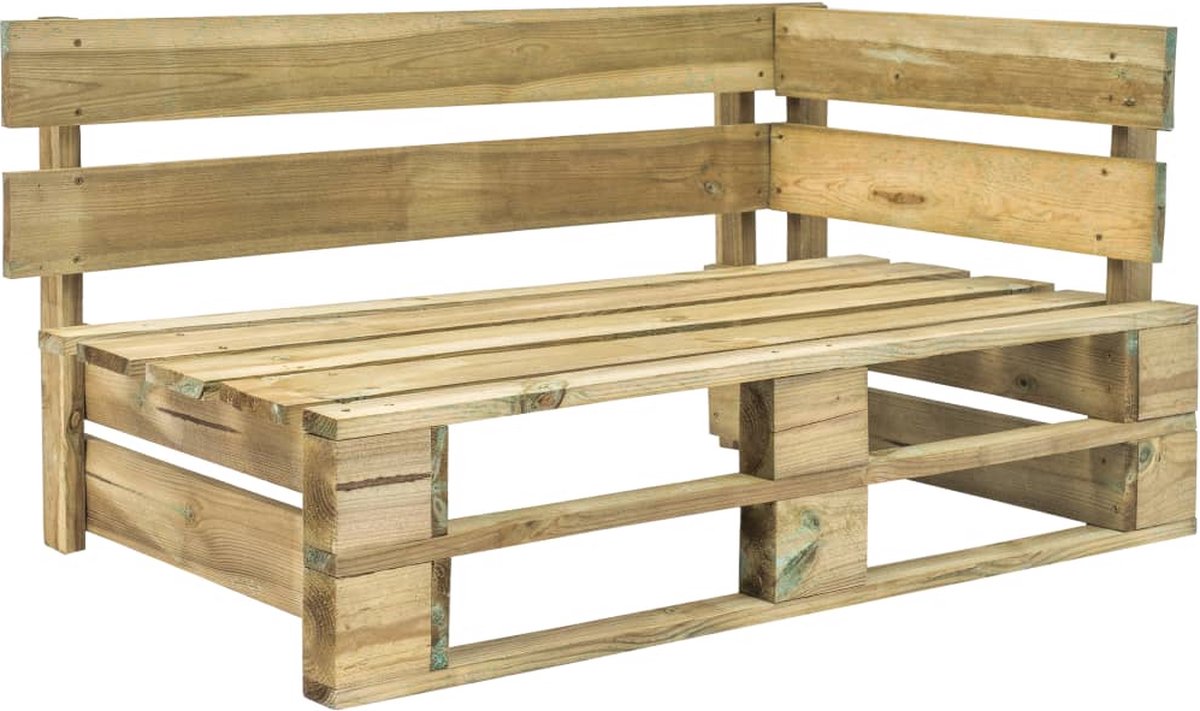 Vidaxl 6-delige Loungeset Pallet Met Kussens Geïmpregneerd Hout - Groen