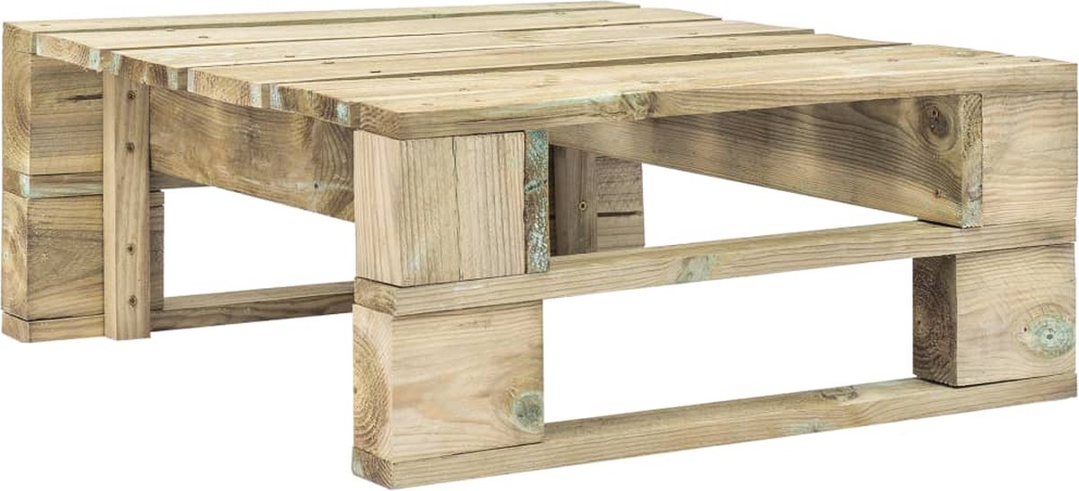 Vidaxl 6-delige Loungeset Pallet Met Kussens Geïmpregneerd Hout - Groen