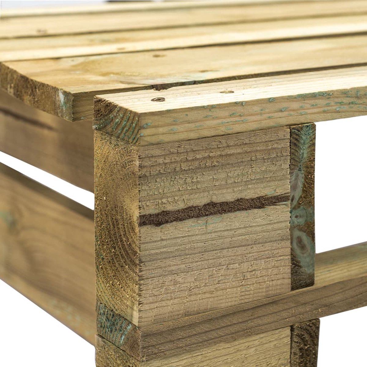 Vidaxl 6-delige Loungeset Pallet Met Kussens Geïmpregneerd Hout - Groen