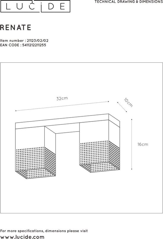 Lucide Renate Plafonnière - Goud