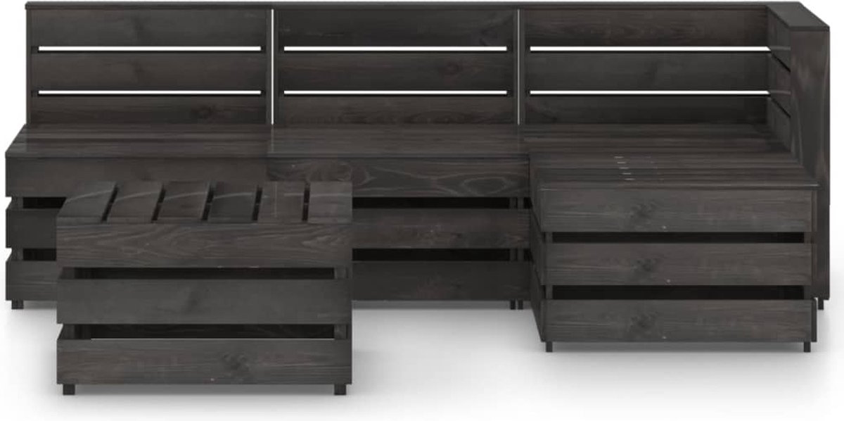 Vidaxl 5-delige Loungeset Geïmpregneerd Grenenhout - Bruin