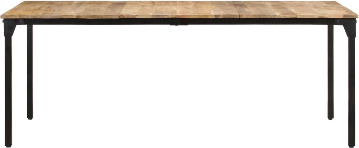 Vidaxl Eettafel 200x100x76 Cm Ruw Mangohout - Bruin