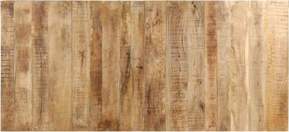 Vidaxl Eettafel 220x100x76 Cm Ruw Mangohout - Bruin