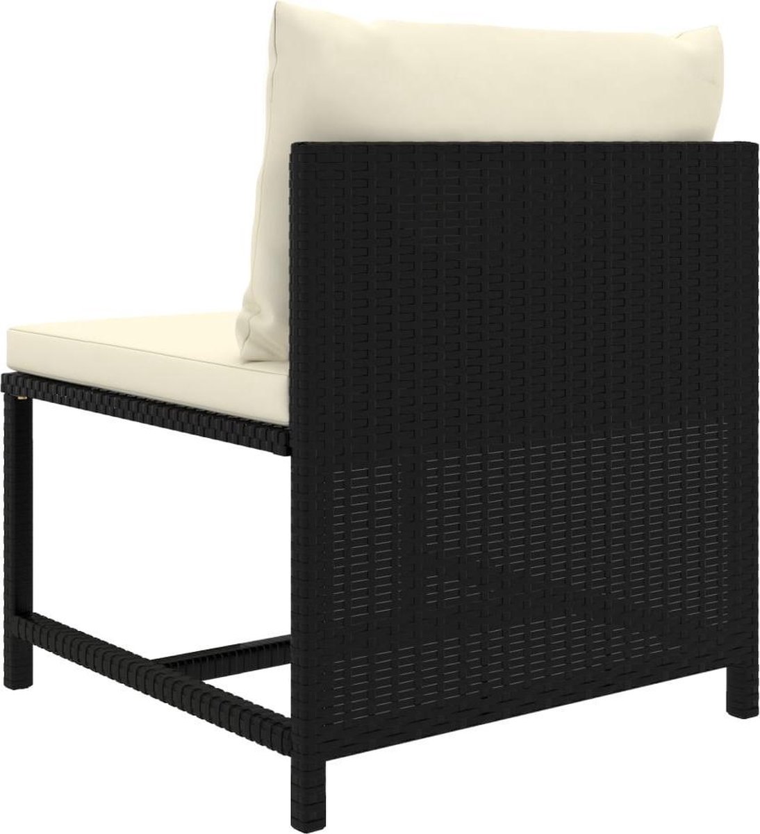 Vidaxl 9-delige Loungeset Met Kussens Poly Rattan - Zwart
