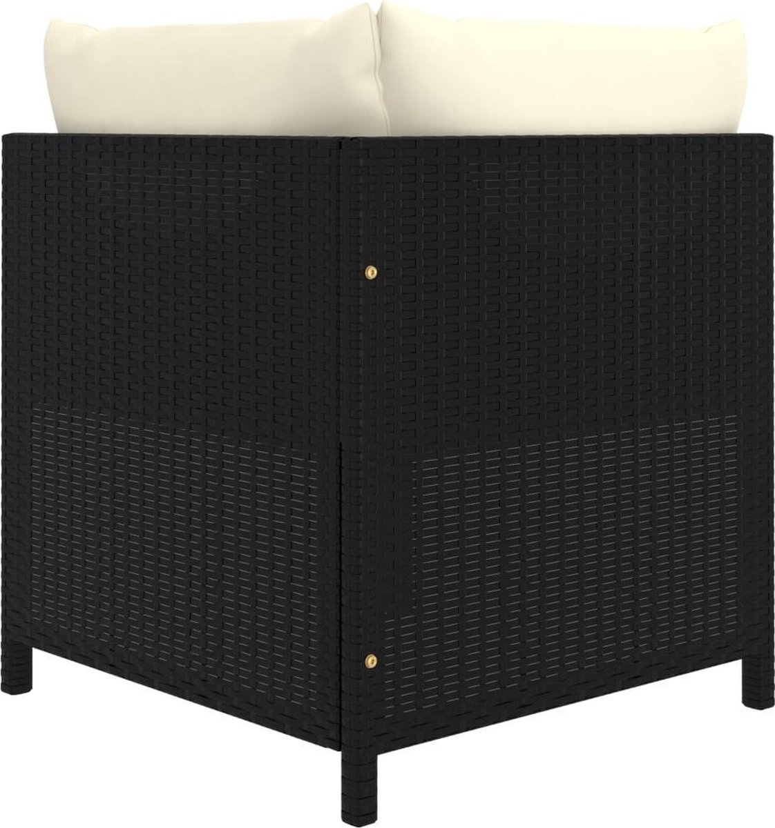 Vidaxl 9-delige Loungeset Met Kussens Poly Rattan - Zwart