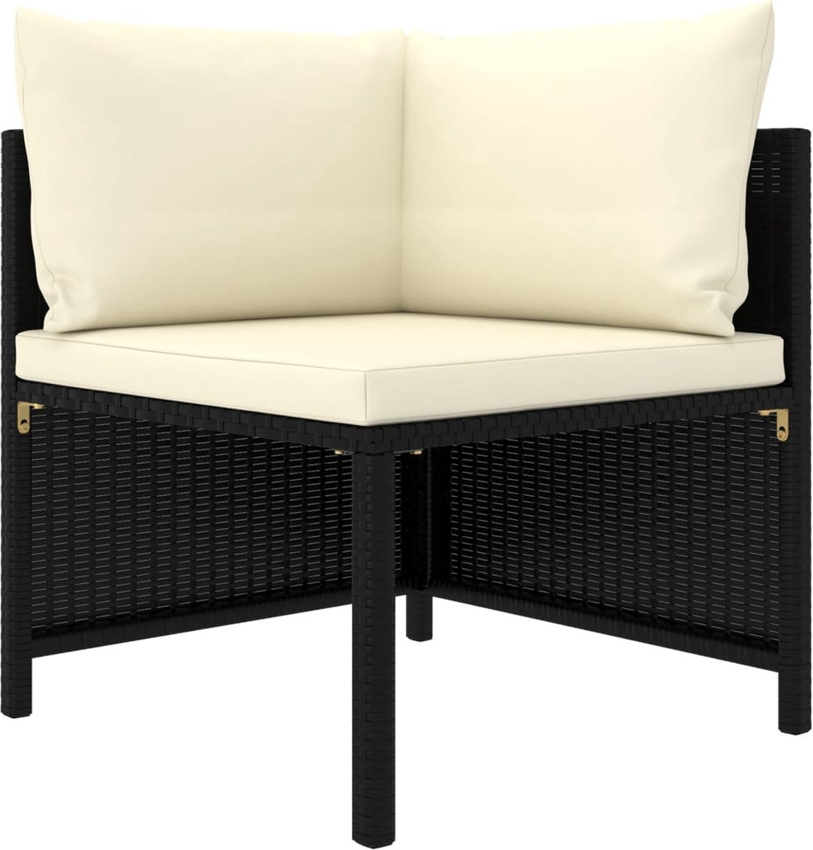 Vidaxl 8-delige Loungeset Met Kussens Poly Rattan - Zwart