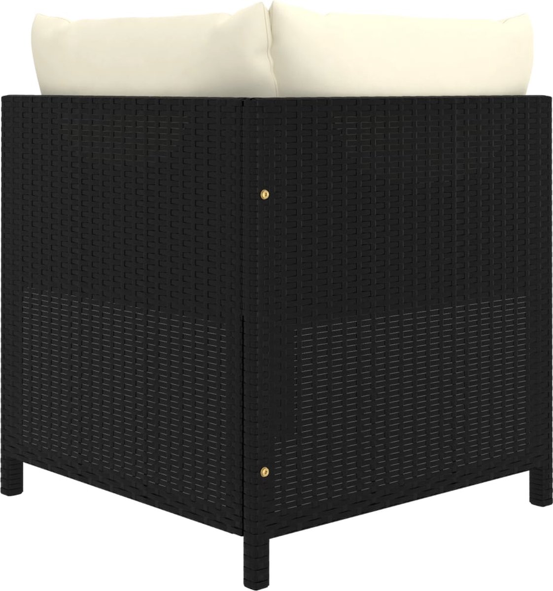 Vidaxl 8-delige Loungeset Met Kussens Poly Rattan - Zwart