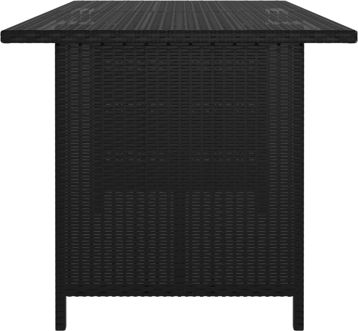 Vidaxl 8-delige Loungeset Met Kussens Poly Rattan - Zwart